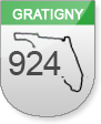 Gratigny 924 Road Sign
